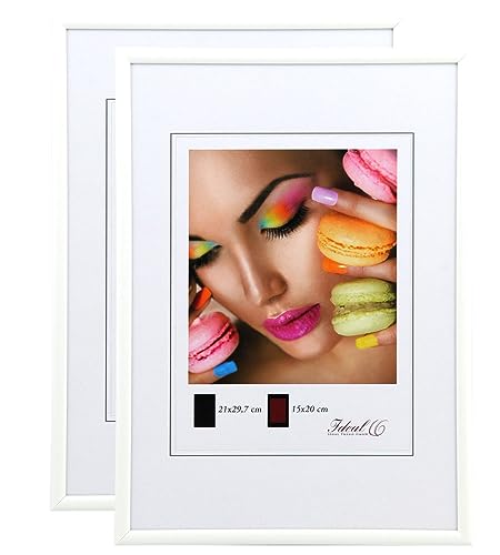 IDEAL TREND New Lifestyle Set Bilderrahmen Wanddeko Collage Poster Rahmen 2er 3er 5er Pack: Farbe: 2er Pack Weiß | Format: 30x45 von IDEAL TREND