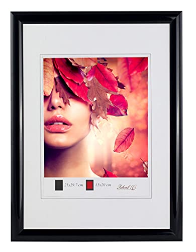 IDEAL TREND Moderner Bilderrahmen mit echtem Glas für wertvolle Erinnerungen Bilder Foto Rahmen mit abgerundetem Profil: Farbe: Schwarz | Format: 30x40 von IDEAL TREND