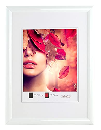 IDEAL TREND Moderner Bilderrahmen mit echtem Glas für wertvolle Erinnerungen Bilder Foto Rahmen mit abgerundetem Profil: Farbe: Weiß | Format: 30x40 von IDEAL TREND