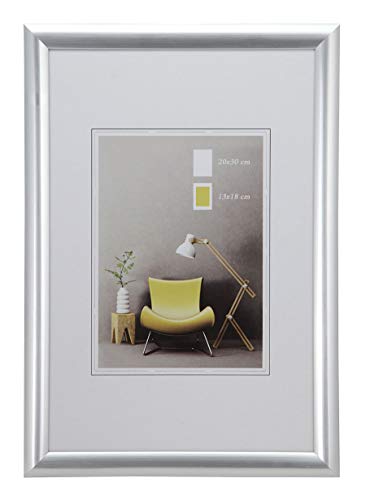 IDEAL TREND Studio Line Kunststoff Bilderrahmen Wanddeko Collage Poster Foto Rahmen: Farbe: Silber | Format: 30x40 von IDEAL TREND