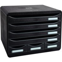 Exacompta Schubladenbox STORE-BOX MINI 307714D 7Schübe schwarz von Jungheinrich PROFISHOP