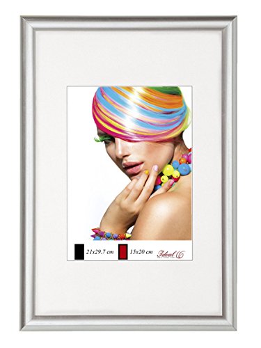 Ideal Trend Kunststoff Bilderrahmen Wanddeko Collage Foto Poster Frame Bilder Foto Rahmen: Farbe: Silber | Format: 21x29,7 DIN A4 von Ideal