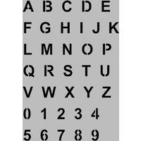Arial Font Alphabet Schablonen Mylar Buchstaben Zahlen Schablone Arial Font Alphabet Schablonen Mylar Buchstaben Zahlen Schablone von IdealStencils
