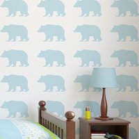 Bär Silhouette Stencil Wiederverwendbare Wald-Kinderzimmer-Wand-Dekor Bär Silhouette Stencil Wiederverwendbare Wald-Kinderzimmer-Wand-Dekor von IdealStencils