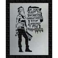 Banksy Mädchen Spray Painting Schablone Wiederverwendbare Mylar Schablone, Home Decor Banksy Mädchen Spray Painting Schablone Wiederverwendbare Mylar Schablone, Home Decor von IdealStencils