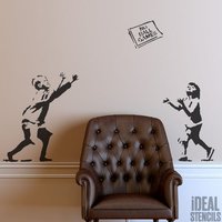 Banksy "No Ball Games' Schablone Wiederverwendbare Wohnkultur Art von IdealStencils