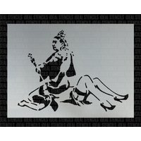 Banksy Queen Victoria Lesben Schablone - Wiederverwendbare Graffiti Kunst Banksy Queen Victoria Lesben Schablone - Wiederverwendbare Graffiti Kunst von IdealStencils