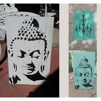 Buddha Schablone Wiederverwendbare Mylar Vorlage Für Wände, Möbel, Stoffe Buddha Schablone Wiederverwendbare Mylar Vorlage Für Wände, Möbel, Stoffe von IdealStencils