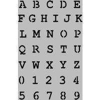 Courier Font Alphabet Schablonen Mylar Buchstaben Zahlen Schablone von IdealStencils