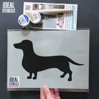 Dackel Schablone Wiederverwendbare Schablone von IdealStencils