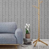 Gestrickte Muster Schablone Wiederverwendbare Home Decor Schablone Gestrickte Muster Schablone Wiederverwendbare Home Decor Schablone von IdealStencils