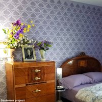 Jugendstil Florale Wandschablone Vintage Allover Muster Jugendstil Florale Wandschablone Vintage Allover Muster von IdealStencils