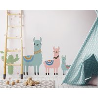 Lama-Dekor Schablone Kinderzimmer, Kunsthandwerk - Wiederverwendbare Mylar Lama-Dekor Schablone Kinderzimmer, Kunsthandwerk - Wiederverwendbare Mylar von IdealStencils