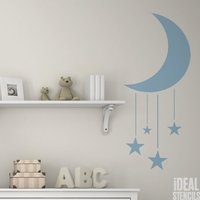 Mond & Sterne Kinderzimmer Schablone Wiederverwendbare Mylar, Wanddekoration Mond & Sterne Kinderzimmer Schablone Wiederverwendbare Mylar, Wanddekoration von IdealStencils