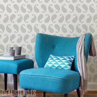 Paisley-Muster Wiederverwendbare Mylar-Schablone Für Wände & Möbel Paisley-Muster Wiederverwendbare Mylar-Schablone Für Wände & Möbel von IdealStencils