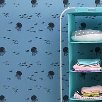 Quallen Schwarm Muster Schablone Maritimes Kinderzimmer Wand Dekor Quallen Schwarm Muster Schablone Maritimes Kinderzimmer Wand Dekor von IdealStencils
