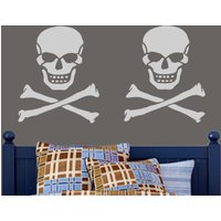 Skull & Crossbones Stencil Wiederverwendbare Piraten-Wand-Dekor Skull & Crossbones Stencil Wiederverwendbare Piraten-Wand-Dekor von IdealStencils