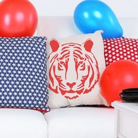 Tiger Gesicht Schablone Wiederverwendbare Mylar Vorlage Für Wände, Stoffe, Möbel von IdealStencils