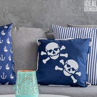 Totenkopf Schablone Wiederverwendbare Piraten Schablone von IdealStencils