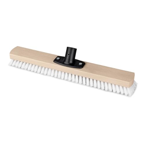 Schrubber PP weiß 40 cm 5,5 cm breit mit Power-Stick Stielhalter von Idealclean