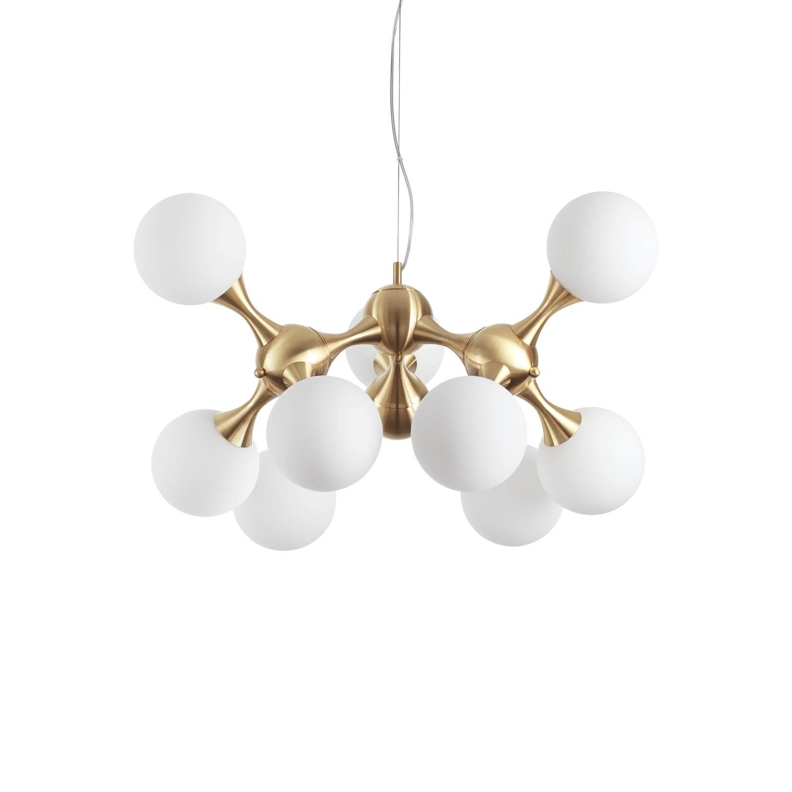 Ideal Lux Nodi Pendellampe 9-flammig messing/weiß Ideal Lux Nodi Pendellampe 9-flammig messing/weiß von Ideallux