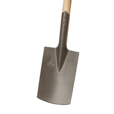Bauspaten Gärtner Form Größe 2 mit Knopfstiel Trittschutz von Idealspaten