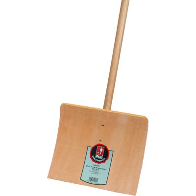 Kinder-Schneeschieber Holz mit Stiel von Idealspaten