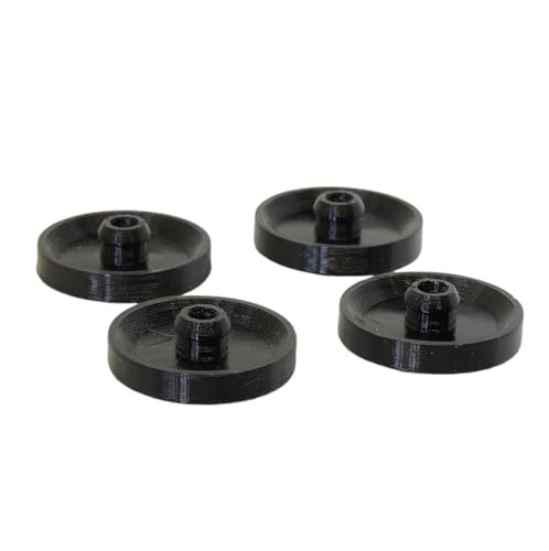 Spezieller Bodenschoner für die STÜTZEN der Bierzeltgarnitur, aus Gummi, unauffällig an der Festzeltgarnitur z.B. für RUKU Event Bierbank und Biertische - Set mit 4 Stück - Made in Germany von Idee3D