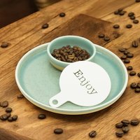 Kaffee Schablone Enjoy Für Milchschaum Dekoration - Abwaschbar Viele Größen Barista Cappuccino Latte Macchiato Kuchen Torte Kaffee Schablone Enjoy Für Milchschaum Dekoration - Abwaschbar Viele Größen Barista Cappuccino Latte Macchiato Kuchen Torte von Idee3DKaffee