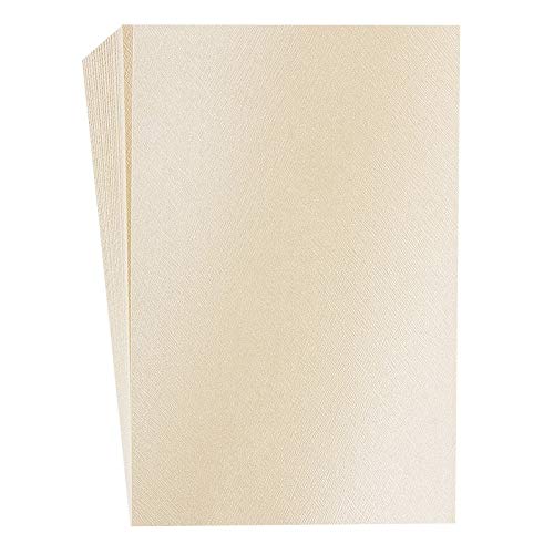 Bunte Edel-Faltpapiere Nova, mit Prägung und Perlmutt-Veredelung, 10x15 cm, 50 Stück | Bastelpapier, Stanzpapier, Dekopapier, Scrapbooking Papier (Nova 15) von Ideen mit Herz