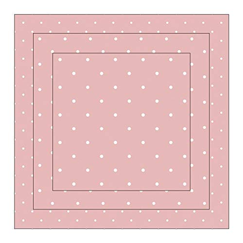 Ideen mit Herz Duo-Design Faltpapiere | 150 Blatt | quadratisch | 3 Größen (10cm, 7cm, 5cm) à 50 Stück | Beidseitiger Druck: Muster/unifarben | Bastelpapier | Origami-Papier (Punkte | rosa) von Ideen mit Herz