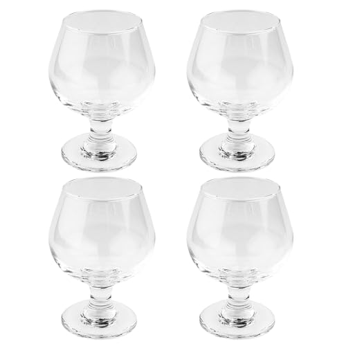 Ideen mit Herz 4 kleine Cognac-Gläser | Cognacschwenker-Set | 200 ml je Glas | 11,8cm hoch | Glas: Ø 8,5cm | Öffnung: Ø 5,7cm | 4 Stück von Ideen mit Herz