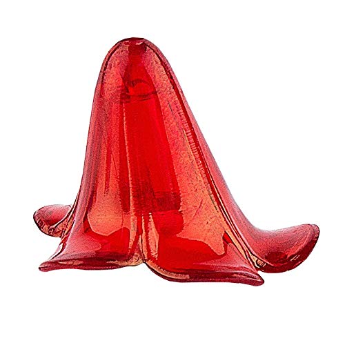 Ideen mit Herz Blütenkelche für Perlenengel, mit Loch zum Auffädeln, ideal als Röckchen zum Gestalten von Schmuck und Perlen-Engeln (rot, 2,5 x 2,3 cm - 20 Stück) von Ideen mit Herz