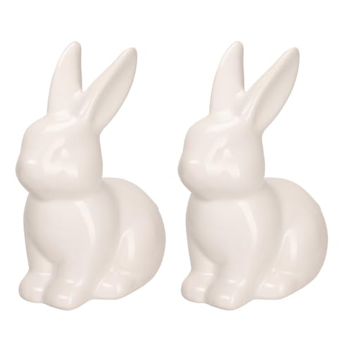 Ideen mit Herz Deko-Figur Hase | Osterhase | weiß | Hochglanz | Osterdekoration | Dolomit | 2 Stück Ideen mit Herz Deko-Figur Hase | Osterhase | weiß | Hochglanz | Osterdekoration | Dolomit | 2 Stück von Ideen mit Herz