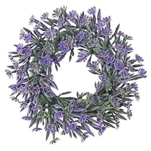 Ideen mit Herz Deko-Kranz, Design 3, innen: Ø 9,5cm, außen: Ø 23cm, mit violetten Blüten und Knospen Ideen mit Herz Deko-Kranz, Design 3, innen: Ø 9,5cm, außen: Ø 23cm, mit violetten Blüten und Knospen von Ideen mit Herz