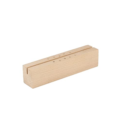 Ideen mit Herz Holzständer, Design 6, 12,2cm x 2,6cm x 2,8cm, 1 Schlitz und 10 Löcher von Ideen mit Herz