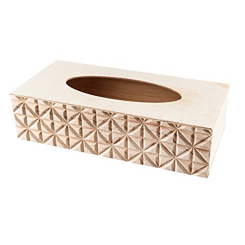 Ideen mit Herz Kosmetiktuch-Box | Taschentuchspender aus Holz | Natur | für DIY | Basteln | 26cm x 12,3cm x 7cm von Ideen mit Herz