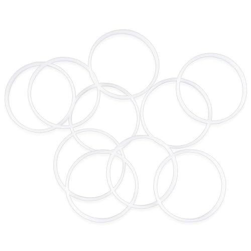 Ideen mit Herz Kunststoff-Ringe | weiß | Traumfänger-Ringe | Makramee | Rohlinge zum Weiterverzieren | Ø innen 7,7 cm, Ø außen 8,2 cm, 6 mm stark | 10 Stück Ideen mit Herz Kunststoff-Ringe | weiß | Traumfänger-Ringe | Makramee | Rohlinge zum Weiterverzieren | Ø innen 7,7 cm, Ø außen 8,2 cm, 6 mm stark | 10 Stück von Ideen mit Herz