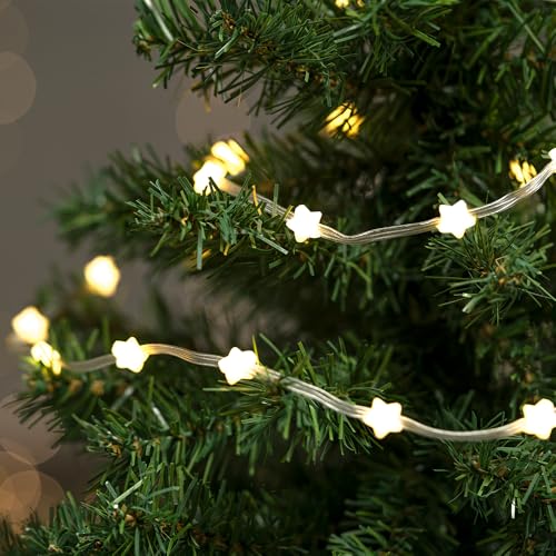 Ideen mit Herz LED-Lichterkette Sterne | Weihnachten | 30 LEDs |195 cm lang | warmweiß | innen & außen | inkl. Timer Ideen mit Herz LED-Lichterkette Sterne | Weihnachten | 30 LEDs |195 cm lang | warmweiß | innen & außen | inkl. Timer von Ideen mit Herz
