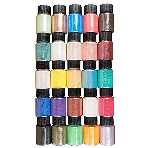 Ideen mit Herz Mica-Pulver | Pigmente mit Perlmutt-Effekt | Resin Farbe | 25 Stück | je 10 g | ideal zum Mischen mit Epoxidharz, als Seifenfarbe, Kerzen selber machen Ideen mit Herz Mica-Pulver | Pigmente mit Perlmutt-Effekt | Resin Farbe | 25 Stück | je 10 g | ideal zum Mischen mit Epoxidharz, als Seifenfarbe, Kerzen selber machen von Ideen mit Herz