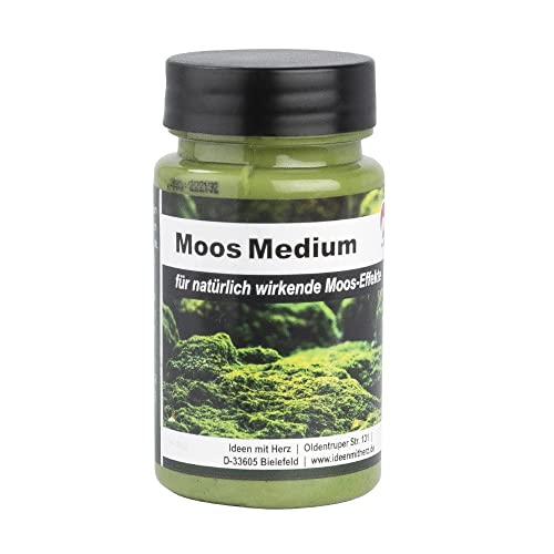 Ideen mit Herz Moos Medium | Acrylfarbe mit Fasern | Moos-Farbe für natürlich wirkende Moos-Effekte | 90 ml Ideen mit Herz Moos Medium | Acrylfarbe mit Fasern | Moos-Farbe für natürlich wirkende Moos-Effekte | 90 ml von Ideen mit Herz