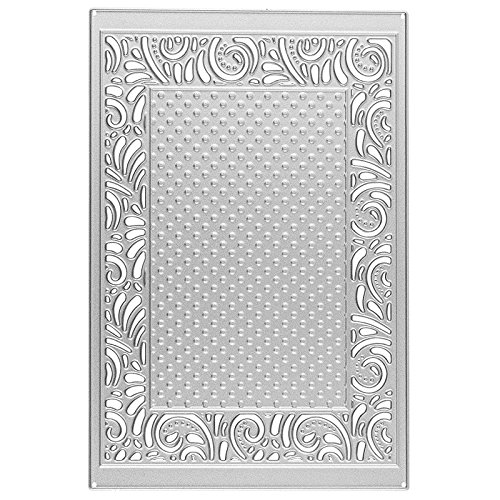 Ideen mit Herz Präge- & Stanzschablone, Hintergrund 1, 13,6cm x 9,4cm, passend für gängige Präge- & Stanzmaschinen | Schablone zum Gestalten von Grußkarten, Einlegern von Ideen mit Herz