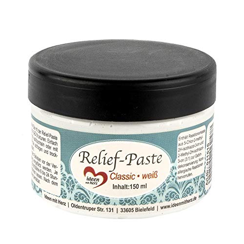 Ideen mit Herz Relief-Paste | classic | weiß | 150 ml von Ideen mit Herz