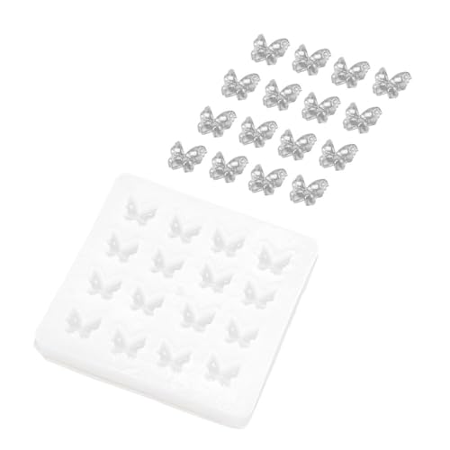 Ideen mit Herz Silikonform Schmetterlinge 3 | DIY | Gießform für Epoxidharz oder UV-Resin-Lack | für 16 Miniatur-Schmetterlinge | DIY | Formen gießen von Ideen mit Herz