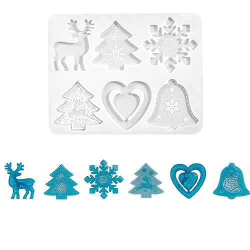 Ideen mit Herz Silikonform | Weihnachtliche Formen 2 | 6 verschiedene Formen Ideen mit Herz Silikonform | Weihnachtliche Formen 2 | 6 verschiedene Formen von Ideen mit Herz