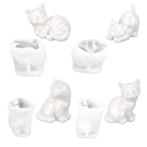 Ideen mit Herz | Silikonformen Katzen | 4er Set | Katzenfiguren selber gießen | DIY | Gießform für Epoxidharz, Gips, Beton, Wachs oder Seife | lebensmittelecht Ideen mit Herz | Silikonformen Katzen | 4er Set | Katzenfiguren selber gießen | DIY | Gießform für Epoxidharz, Gips, Beton, Wachs oder Seife | lebensmittelecht von Ideen mit Herz