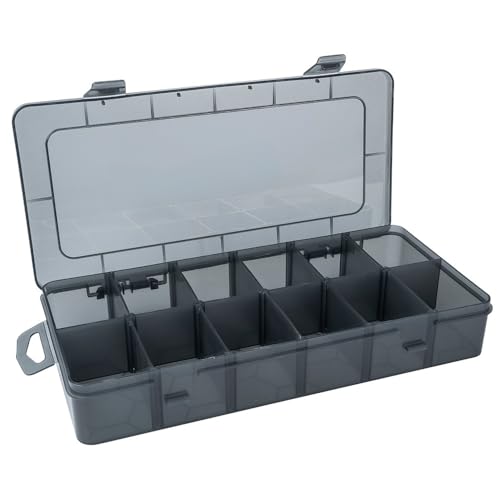 Ideen mit Herz Sortierbox für Kleinteile | Aufbewahrungsbox | 12 Fächer à 5,7 x 4 cm | Gesamtgröße: 26 cm x 13,5 cm x 4,3 cm | Setzkasten, Sortimentskasten | idealer Sortierkasten zum Basteln von Ideen mit Herz