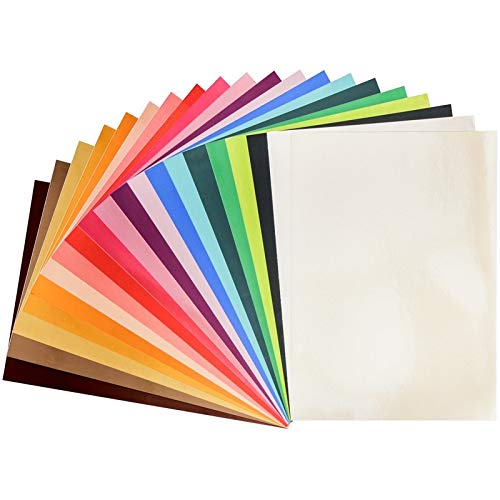 Ideen mit Herz Spiegel-Karton | Metallpapier | Bastelpapier metallic | 20 Bogen | Din A4 (bunt | 180g/qm) von Ideen mit Herz