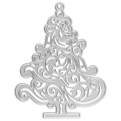 Ideen mit Herz Stanzschablone, Tannenbaum, 11cm x 8,7cm, passend für gängige Stanzmaschinen | Schablone zum Gestalten von Kartenauflegern, Anhängern, Grußkarten | Weihnachten, Advent, Winter von Ideen mit Herz