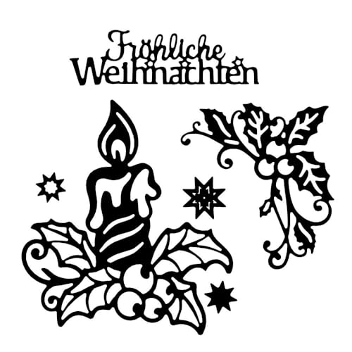 Ideen mit Herz Stanzschablonen | Kerze & Eckornament | 6 Stück Ideen mit Herz Stanzschablonen | Kerze & Eckornament | 6 Stück von Ideen mit Herz